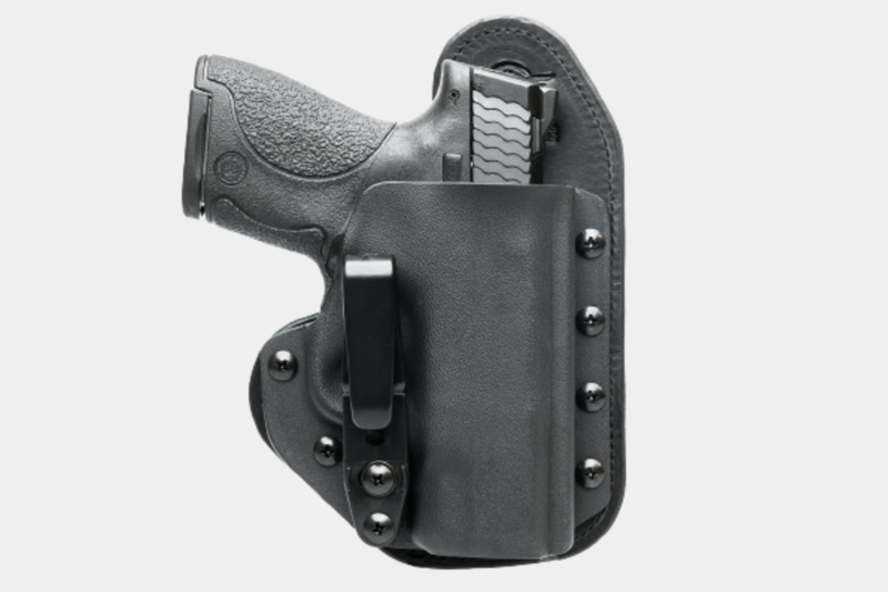 Hidden Hybrid Smith Wesson MP Shield Concealed Carry IWB Hybrid Leather Kydex Holster.jpg